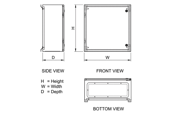 Control Panel Enclosure - Single Door